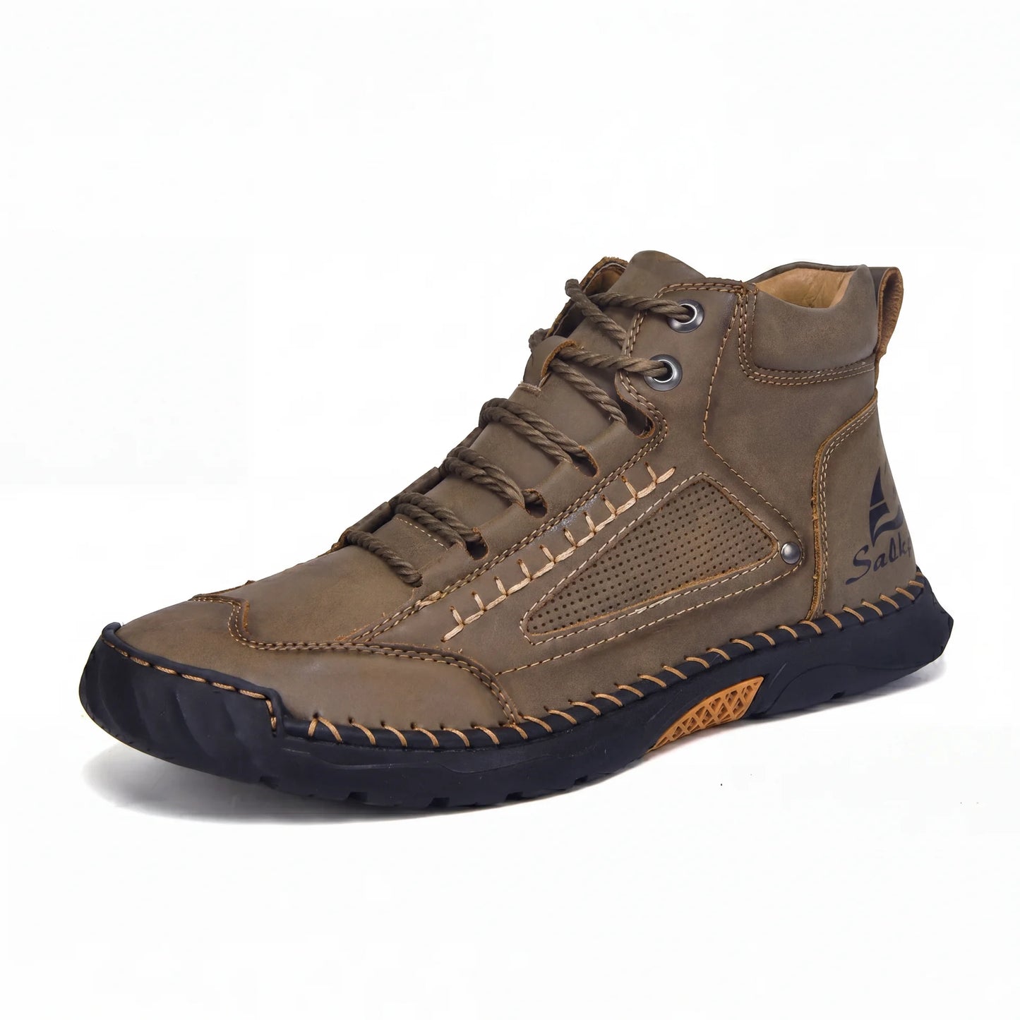 VogSalkin 2.0 - Botas Barefoot todoterreno con suela vulcanizada y cuero vegano impermeable 